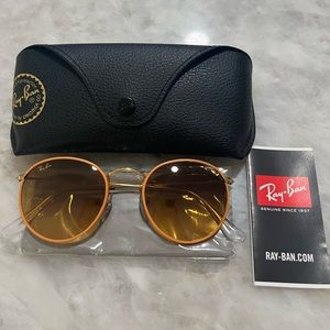 Ray Ban ROUND METAL FULL COLOR LEGEND, light brown and orange